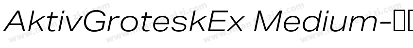 AktivGroteskEx Medium字体转换